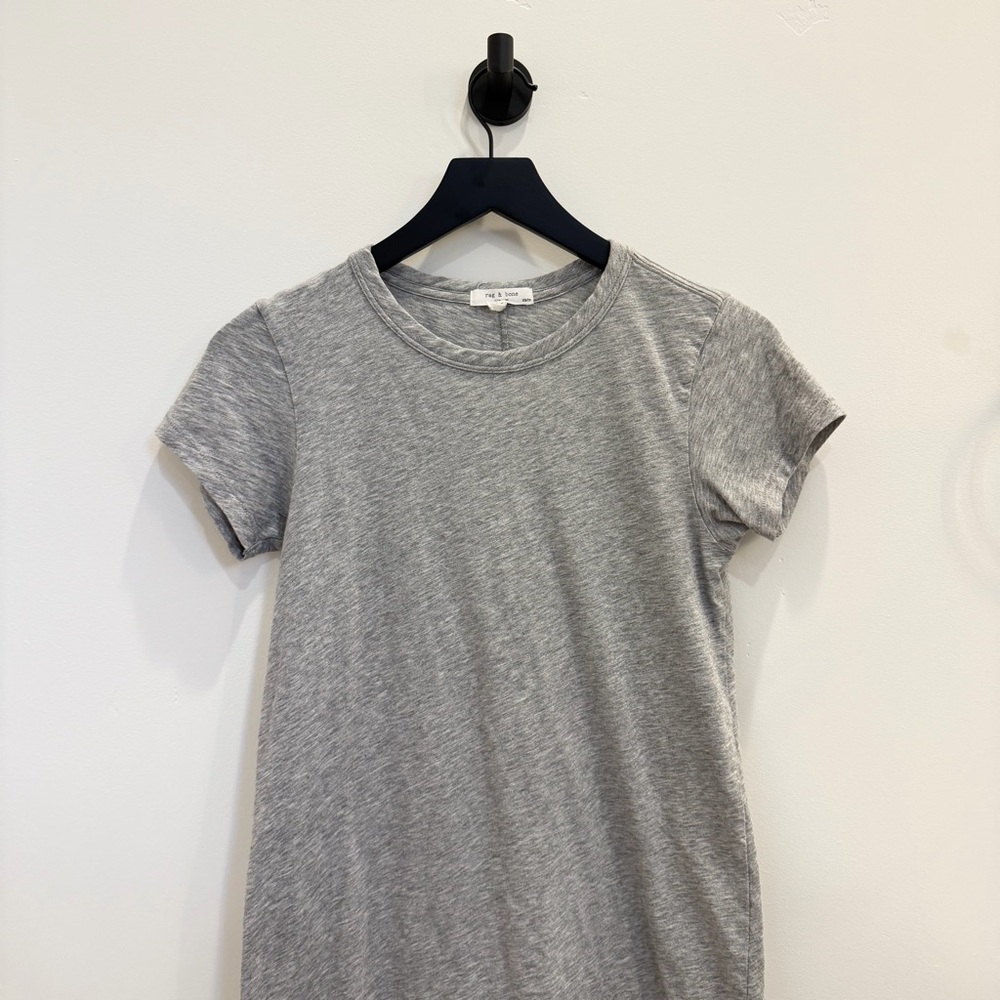 rag & bone Gray Short Sleeve T-Shirt Dress